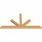 Ekena Millwork Saratoga Timber Gable Bracket, Western Red Cedar, 108"W x 54"H x 5 1/2"D x 5 1/2"F, 12/12 Pitch GBW108X54X0606SAR00SWR - alternate 4